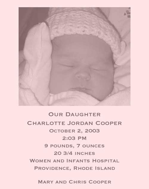Birth Announcement